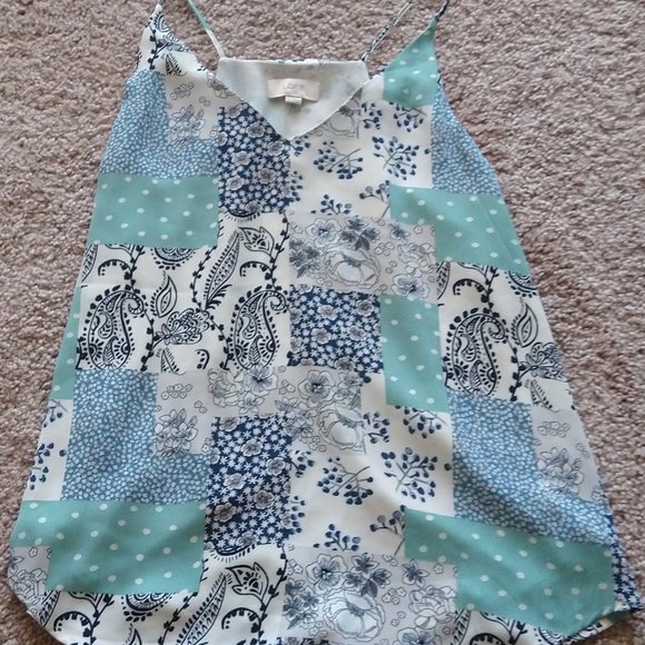 LOFT Tops - Patchwork tank top